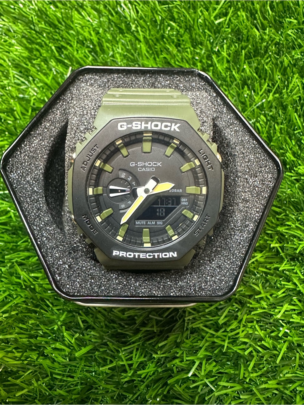 Casio G-Shock Olive Green Resin Watch Band